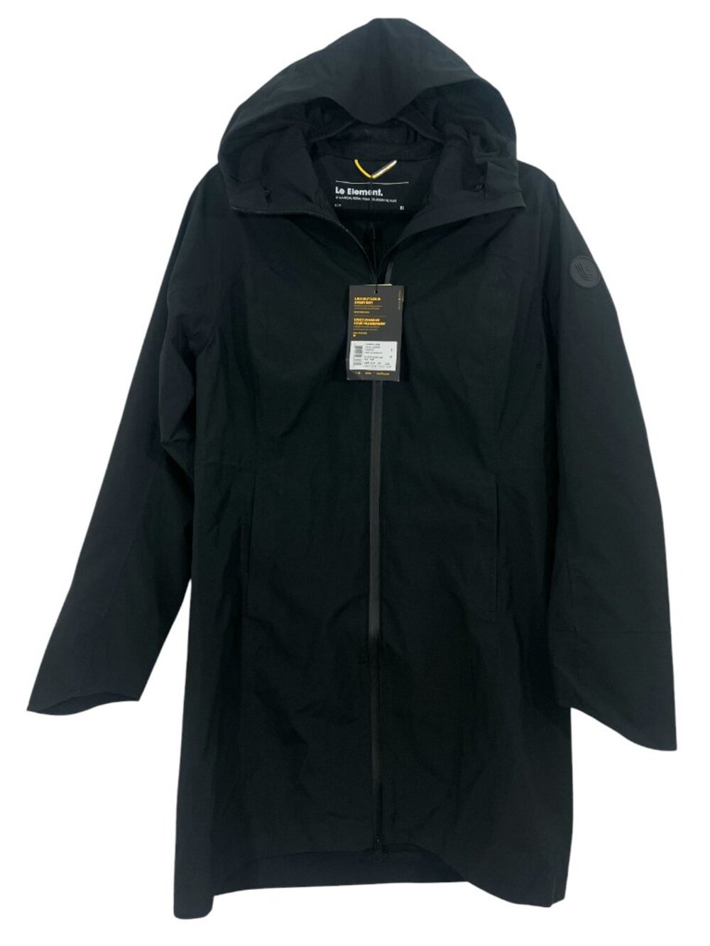 LOLE Element Long Rain Jacket Black Beauty New Small